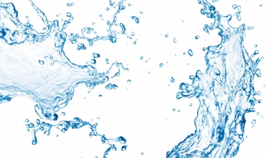 Ein Detailbild, welches Wasser in Bewegung zeigt