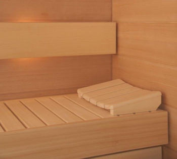 Sauna mit Furnierplatten