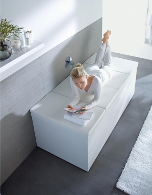 Die praktische Wannenauflage der Marke Duravit